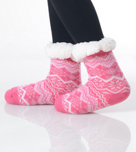 Load image into Gallery viewer, Kids Snowflake Sherpa Socks