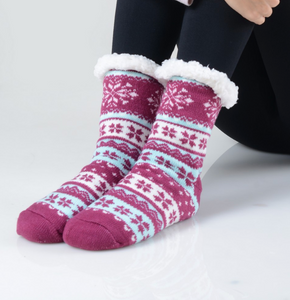 Snowflake Sherpa Socks