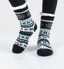 Load image into Gallery viewer, Snowflake Sherpa Socks