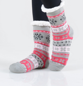 Snowflake Sherpa Socks