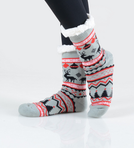 Reindeer Sherpa Socks