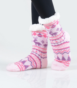 Reindeer Sherpa Socks