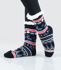 Reindeer Sherpa Socks
