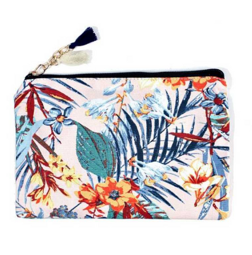 Floral Zipper Pouch