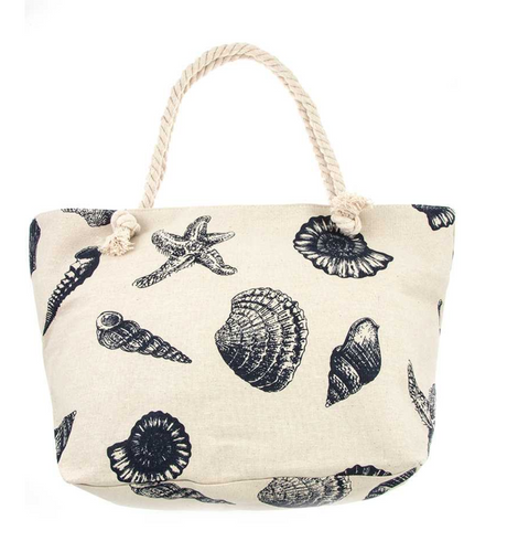 Shell Print Tote