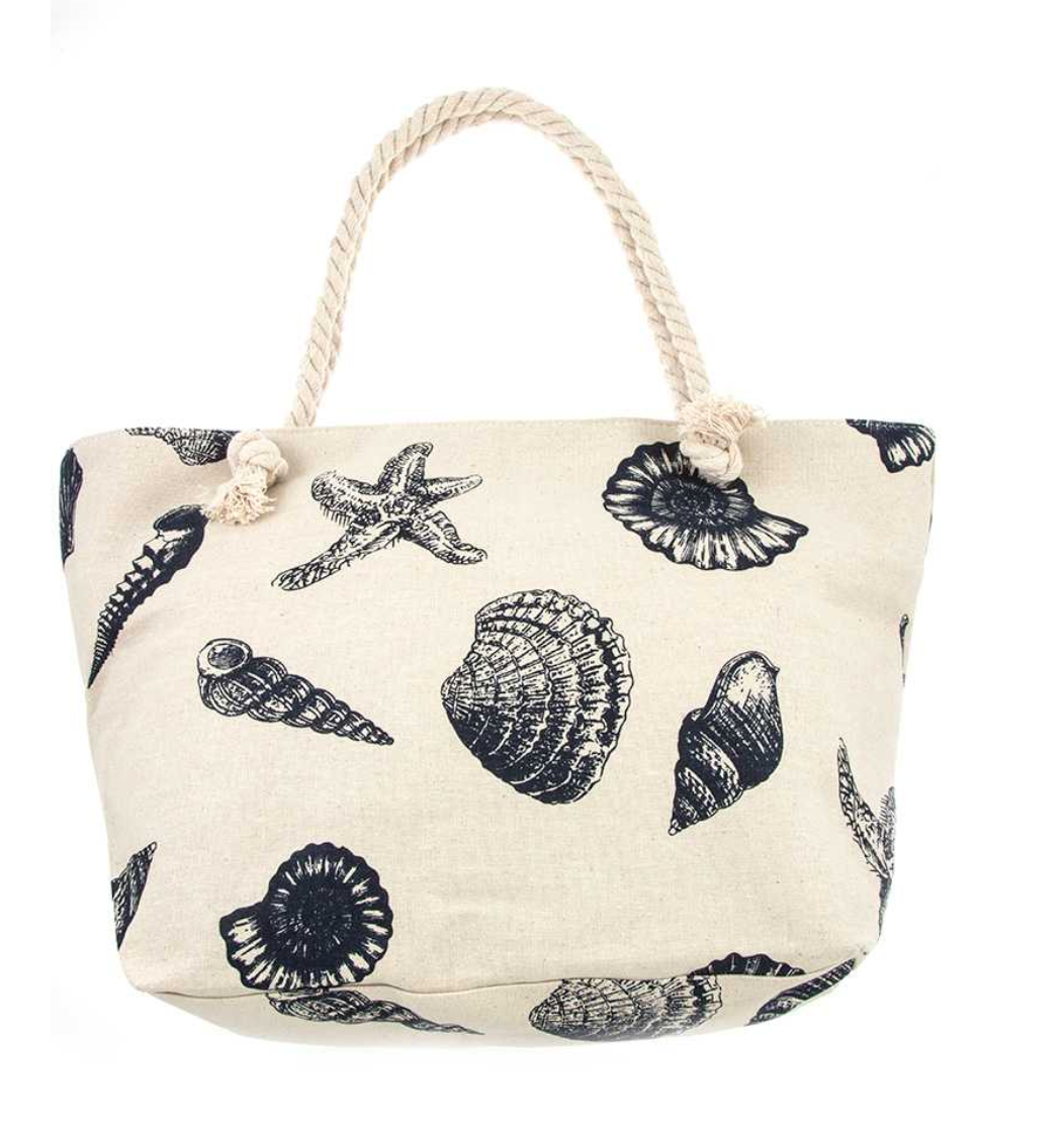 Shell Print Tote