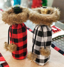 Load image into Gallery viewer, Fur Wine Bottle Bag