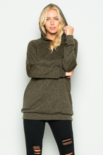 Load image into Gallery viewer, Olive Tunic Sweatshirt