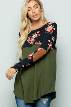Load image into Gallery viewer, Floral Block Elbow Patch