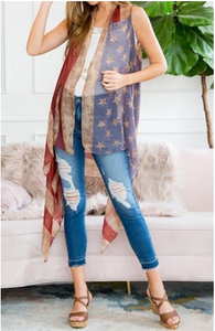 American Flag Cardigan