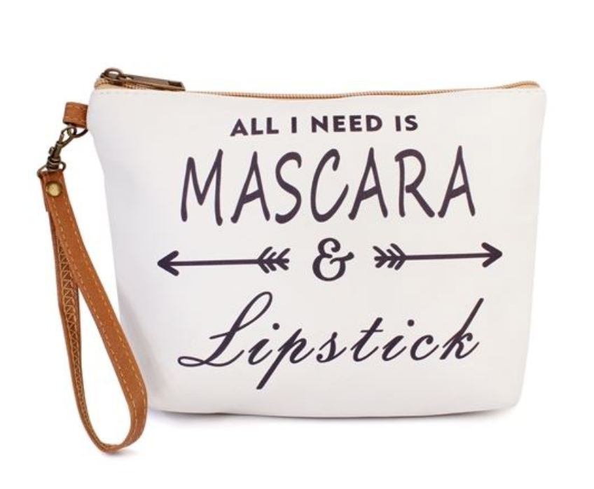 Mascara and Lipstick Wristlet