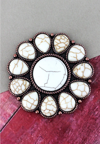 WHITE STONE BEADED PHONE GRIP COVER