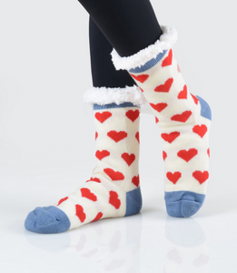 Valentines Sherpa Socks