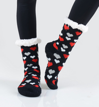 Load image into Gallery viewer, Valentines Sherpa Socks