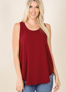 Round Neck Sleeveless Top