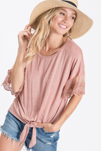 Load image into Gallery viewer, Vintage Tie Front Top