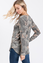 Load image into Gallery viewer, Sequin Long Sleeve V Neck