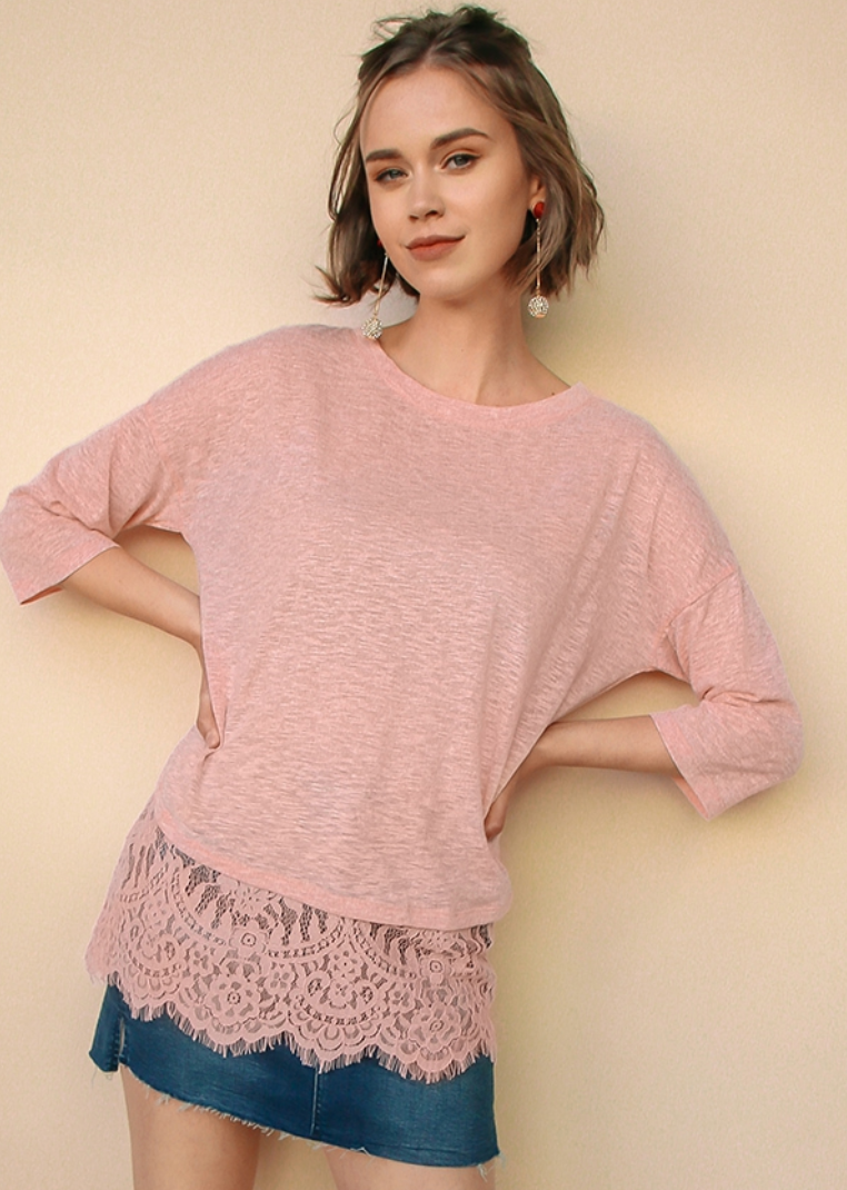 Lace Trim Top