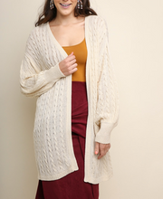 Load image into Gallery viewer, Cable Knit Cardigan