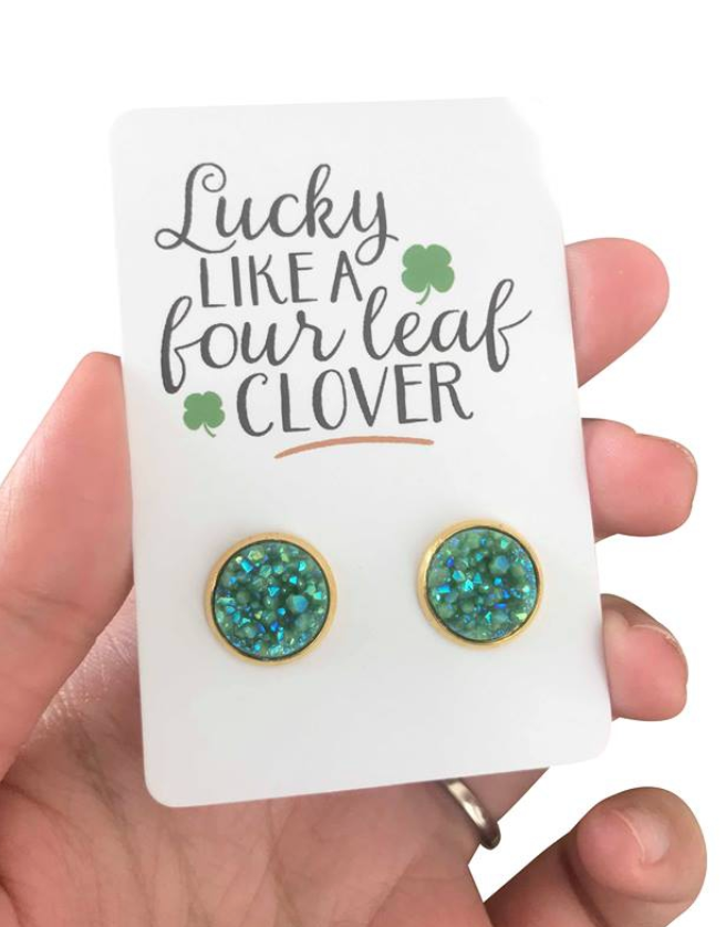 Druzy Stud Earring