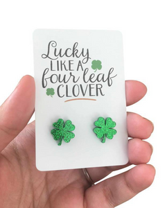 Four Leaf Clover Earring