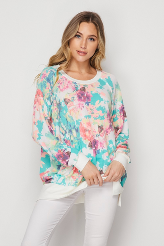 Bright Floral Sweatshirt