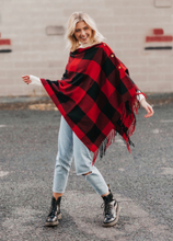 Load image into Gallery viewer, Buffalo Plaid Blanket Scarf