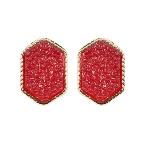 Druzy Stone Earring