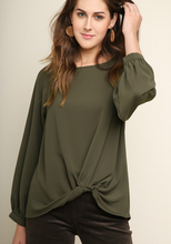 Load image into Gallery viewer, Twist Long Sleeve Top