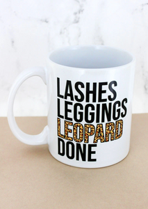 Lashes Leggings Leopard Mug