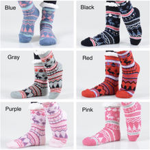 Load image into Gallery viewer, Reindeer Sherpa Socks