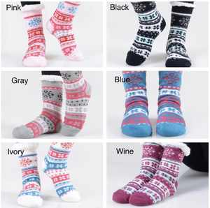 Snowflake Sherpa Socks