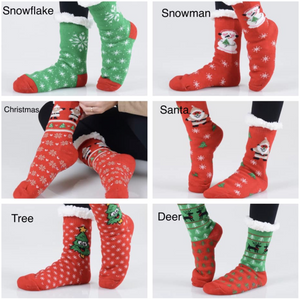 Sherpa Christmas Socks