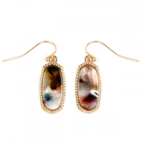 Natural Drop Stone Earring