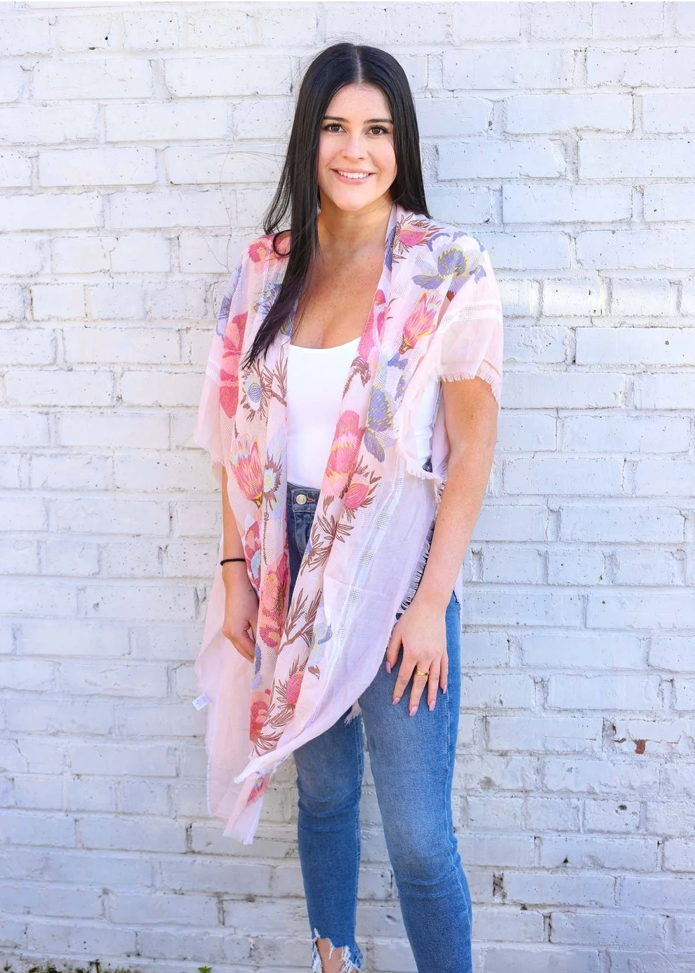 Pink Blush Kimono Sky Ash Boutique