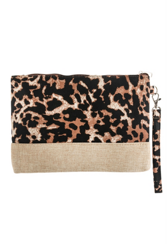 Leopard Wristlet