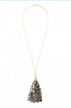 Load image into Gallery viewer, Leopard Tassel Necklace