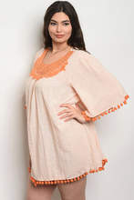 Load image into Gallery viewer, Tangerine Tassel Dress - PLUS