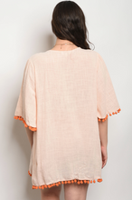 Load image into Gallery viewer, Tangerine Tassel Dress - PLUS