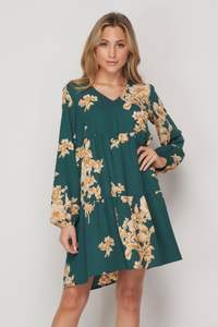 Green Floral Dress