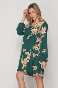 Green Floral Dress