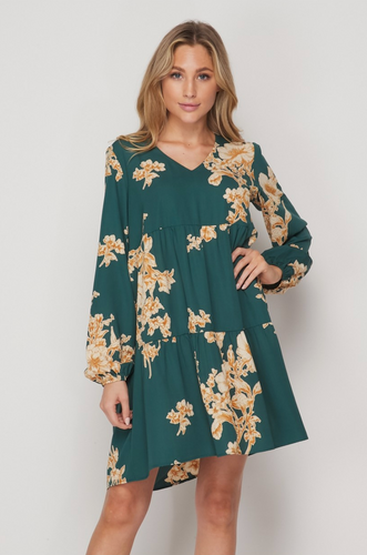Green Floral Dress