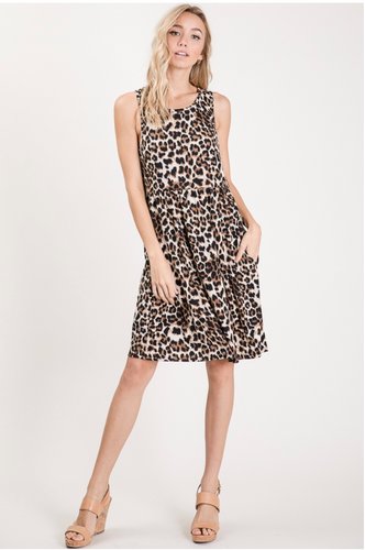 Leopard Sleeveless Dress
