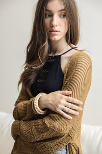 Knit Netted Cardigan