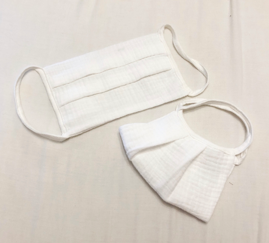 Adult White Face Mask