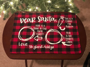 Personalized Santa Placemat