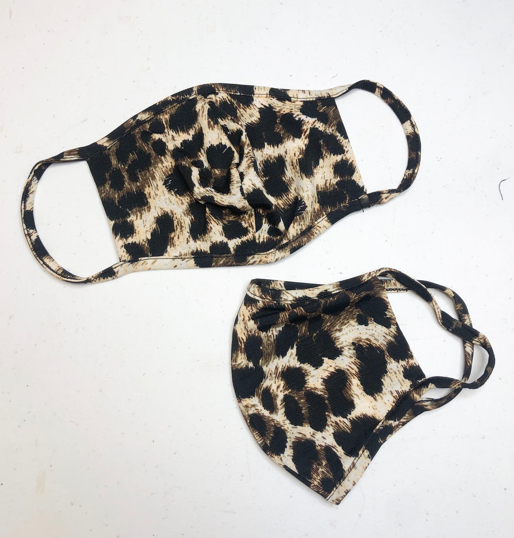 ADULT Face Mask - Leo Leopard