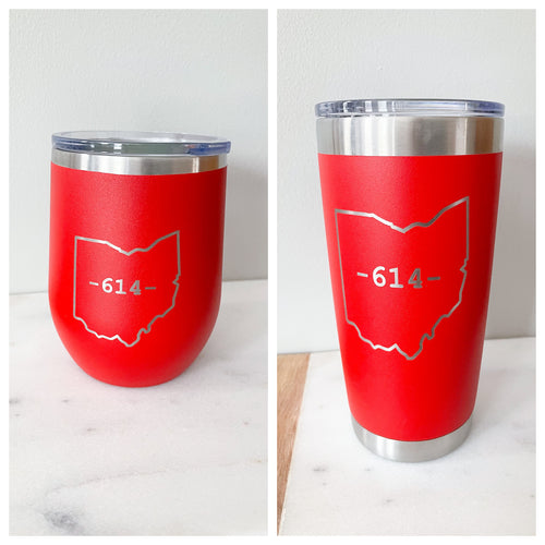 614 Area Code Tumbler