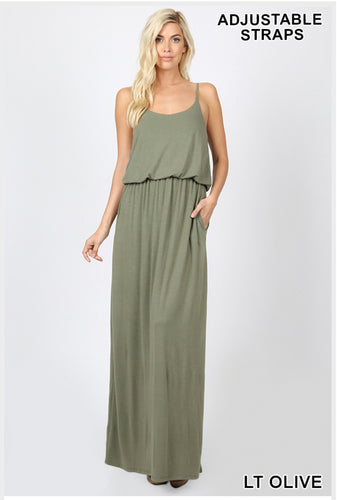 Solid Maxi Dress