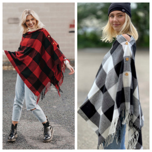 Buffalo Plaid Blanket Scarf